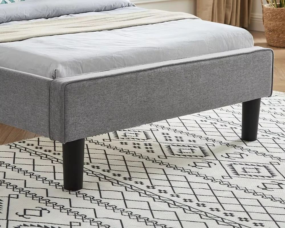 اللوح الأمامي من القماش بإطار خشبي منجد للأطفال، سرير منزلي، فندق للأطفال