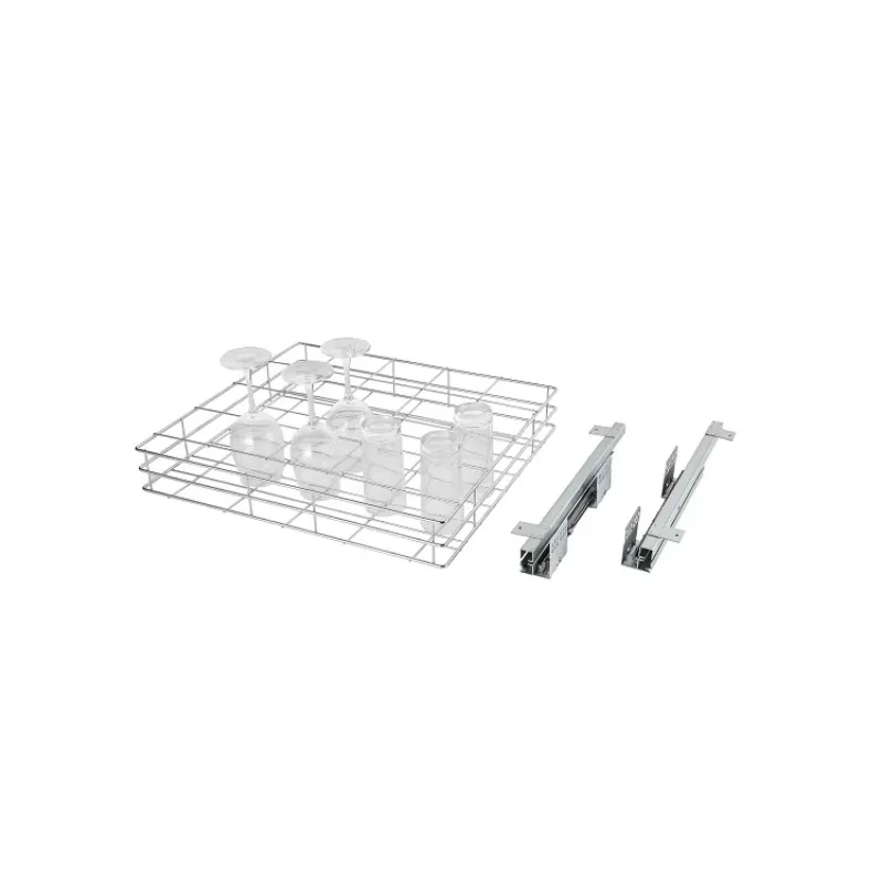 Furniture hardware accessories, modular kitchen pull-out storage basket, soft-close slide rail, modern design