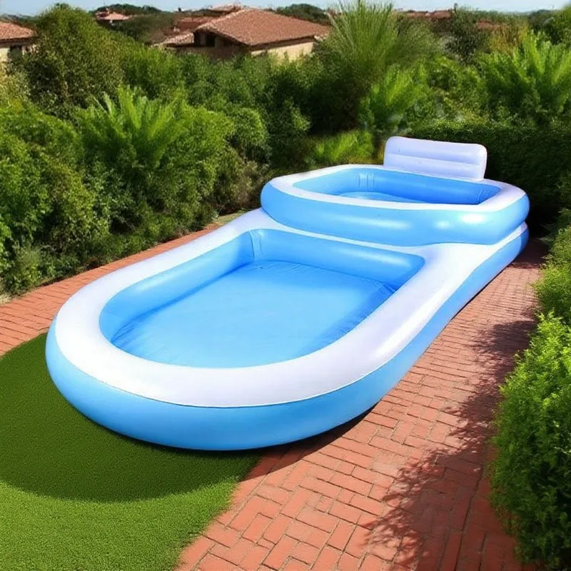 Outdoor Large Inflatable Sofa Pool Backrest Kids Adults Thick Oversized Pool for Kids Kids Pool Inflatable Pool Pool Accessories