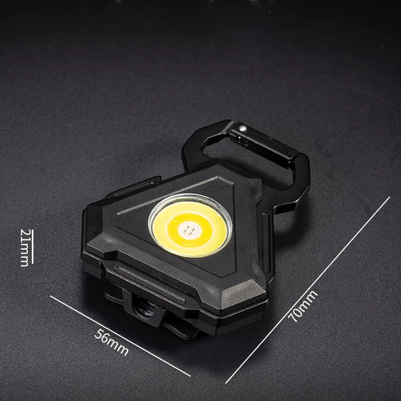 กลางแจ้งแบบพกพา EDC Mini LED พวงกุญแจ Strong Light ไฟฉายแบบพกพาเครื่องมือ