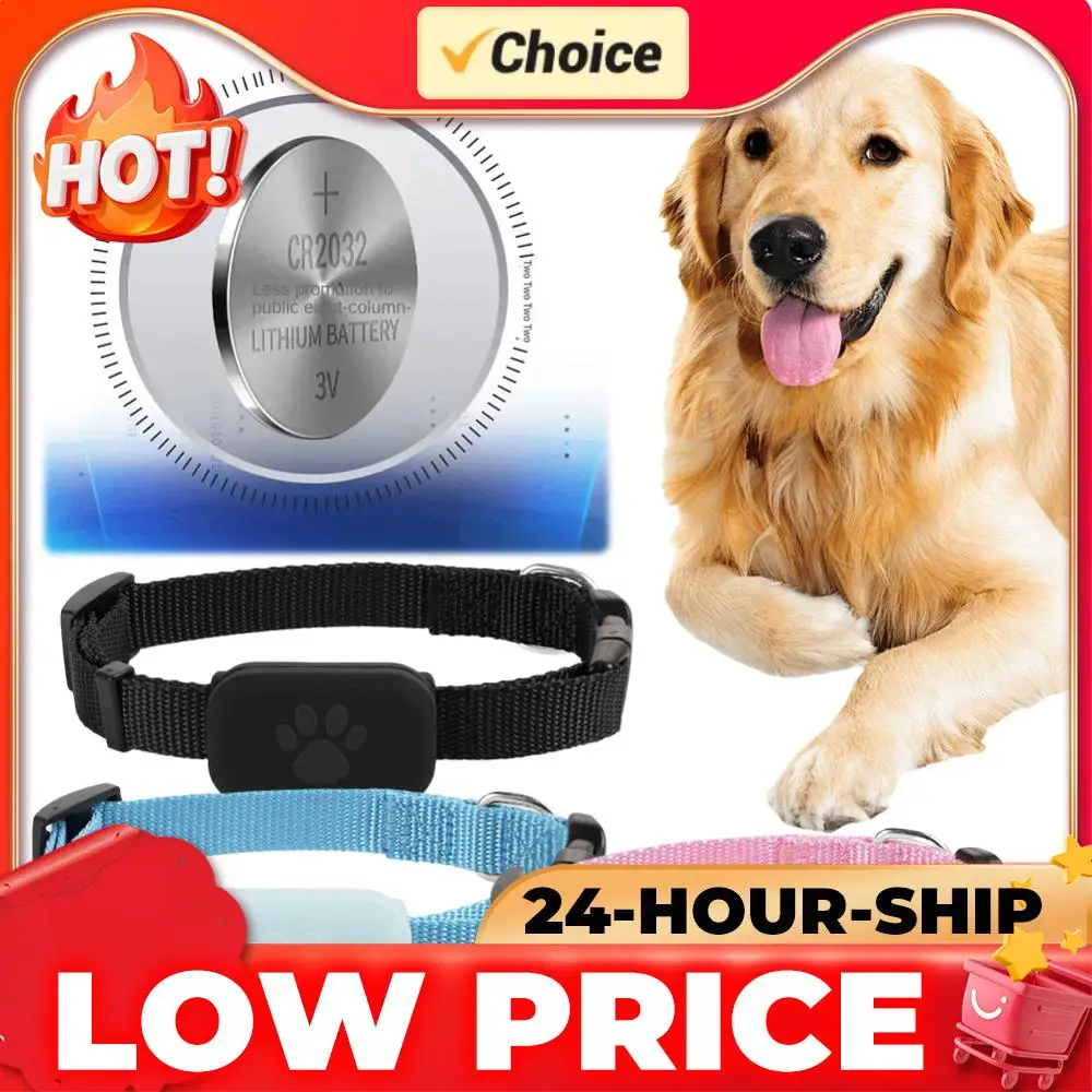Smart Pet Locator Cat Tracker Pet GPS Tracker with Adjustable Collar Dog Tracker Cat Locator Anti-Lost GPS Device Smart Finder