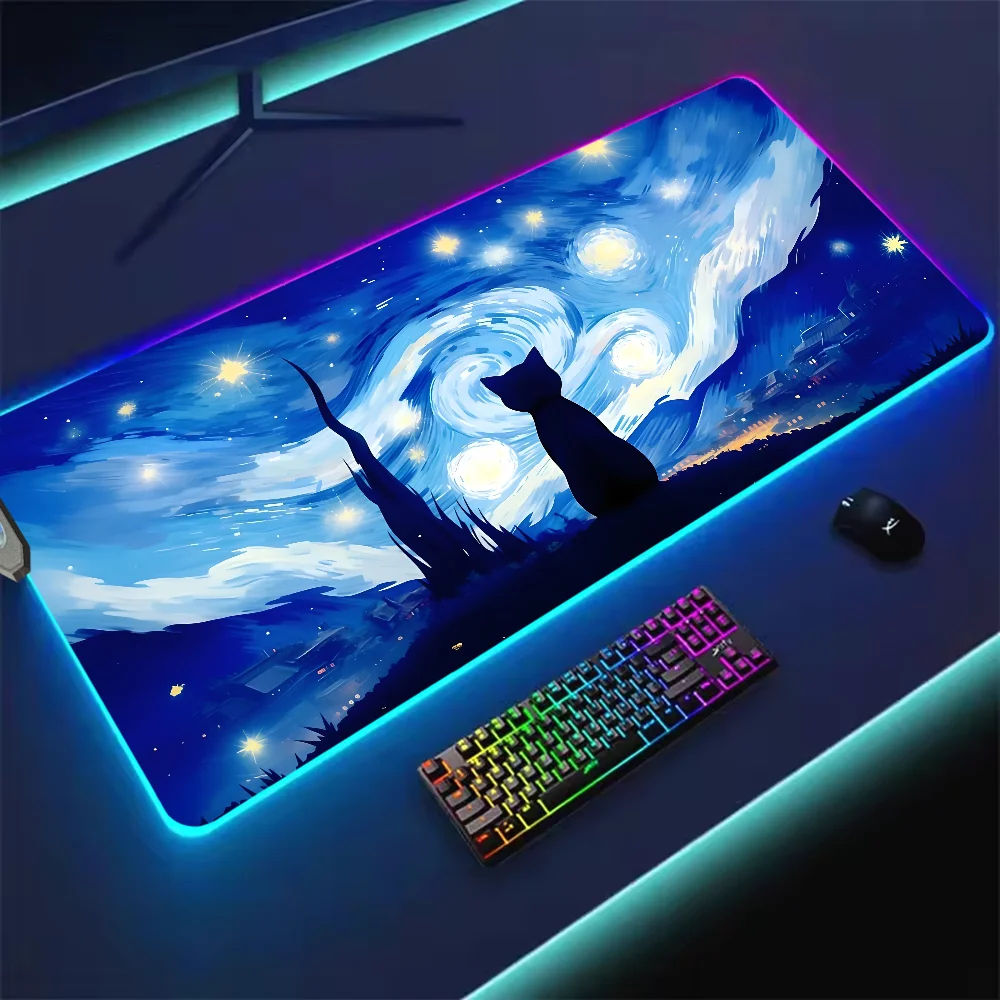 마우스 패드 RGB LED 조명 미끄럼 방지 고무 블랙 - Pc Gaming Price 리뷰 및 가격