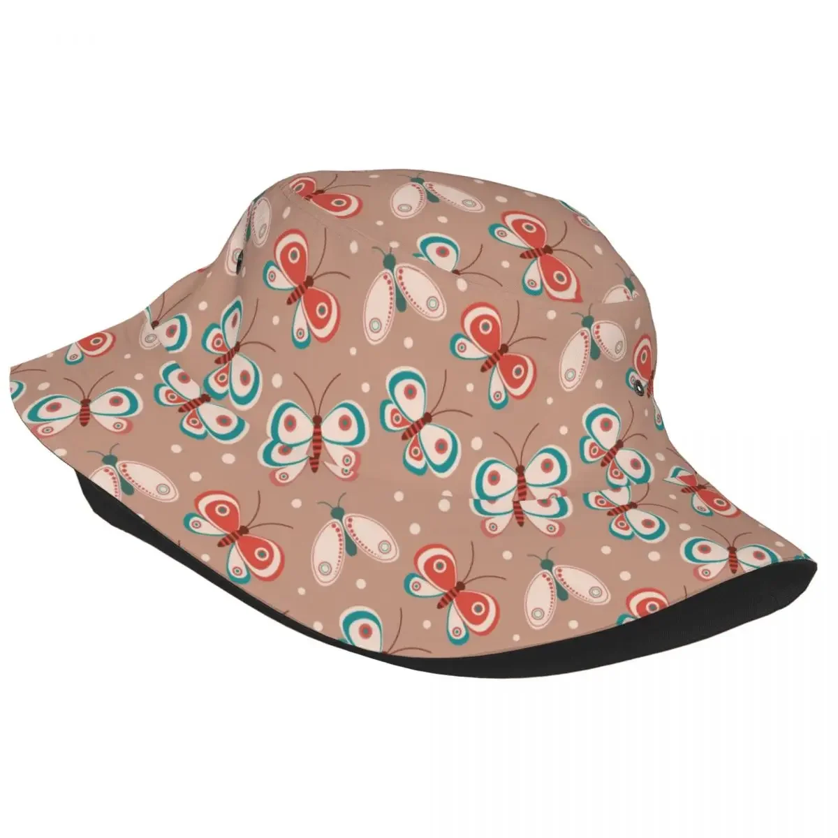 Foldable  Pattern Bucket Hat For Men Women Print Summer Travel Beach Fisherman Cap