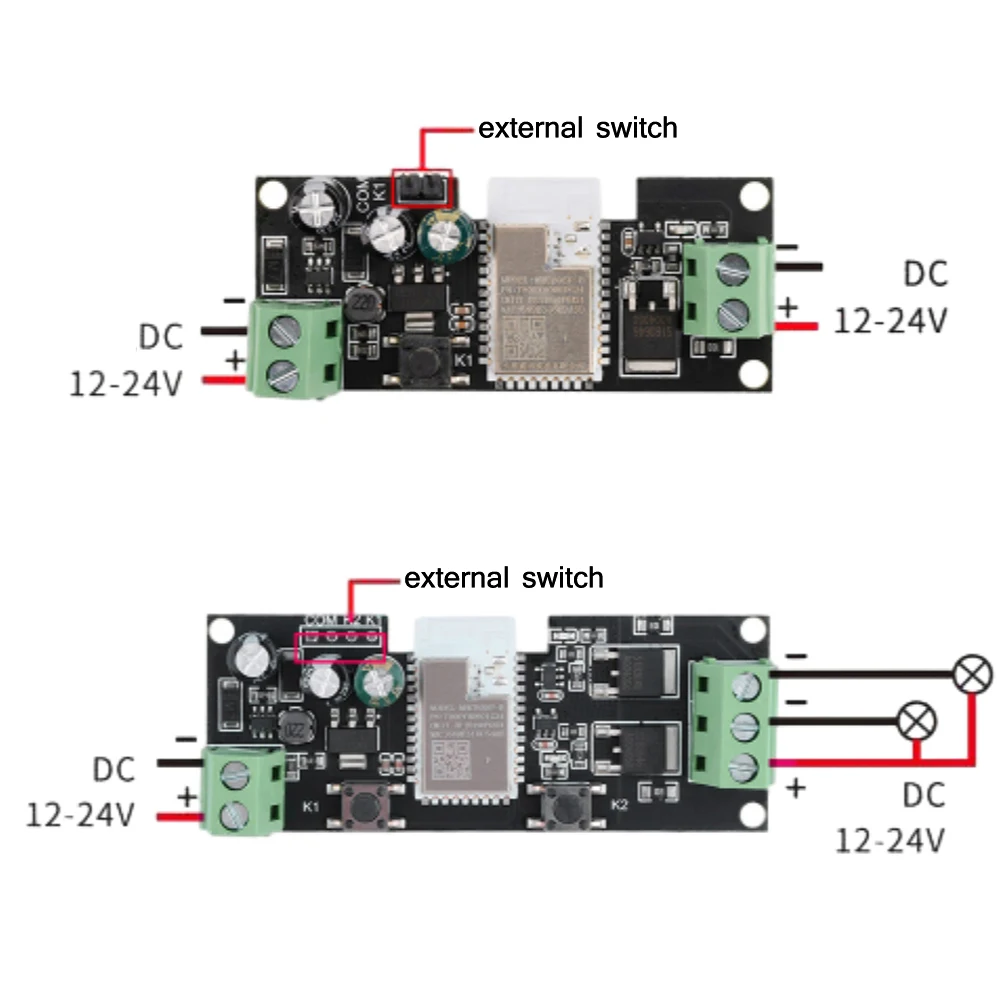 

Intelligent Switch MOS Relay Module DC12-24V 1/2/3/4 Way Mesh Bluetooth-compatible Low Power Consumption for MiJia App