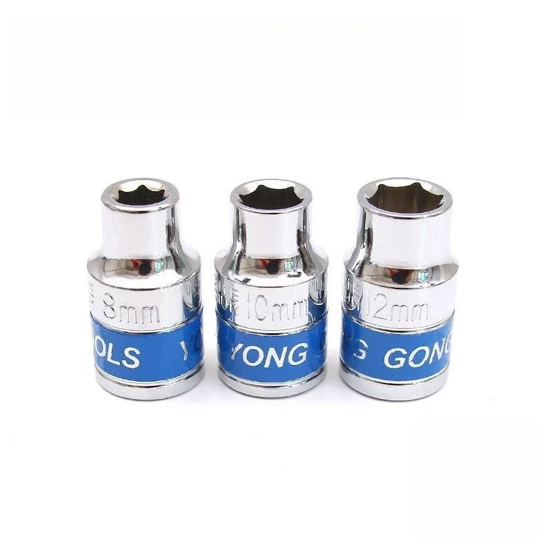 1/2-Zoll Blue Drive Kurze Sechskant-Steckschlüssel zum Entfernen von Muttern 8-32mm, CR-V Stahl-Steckschlüsselsatz für 1/2-Zoll-Steckschlüsselsatz – Detail 4