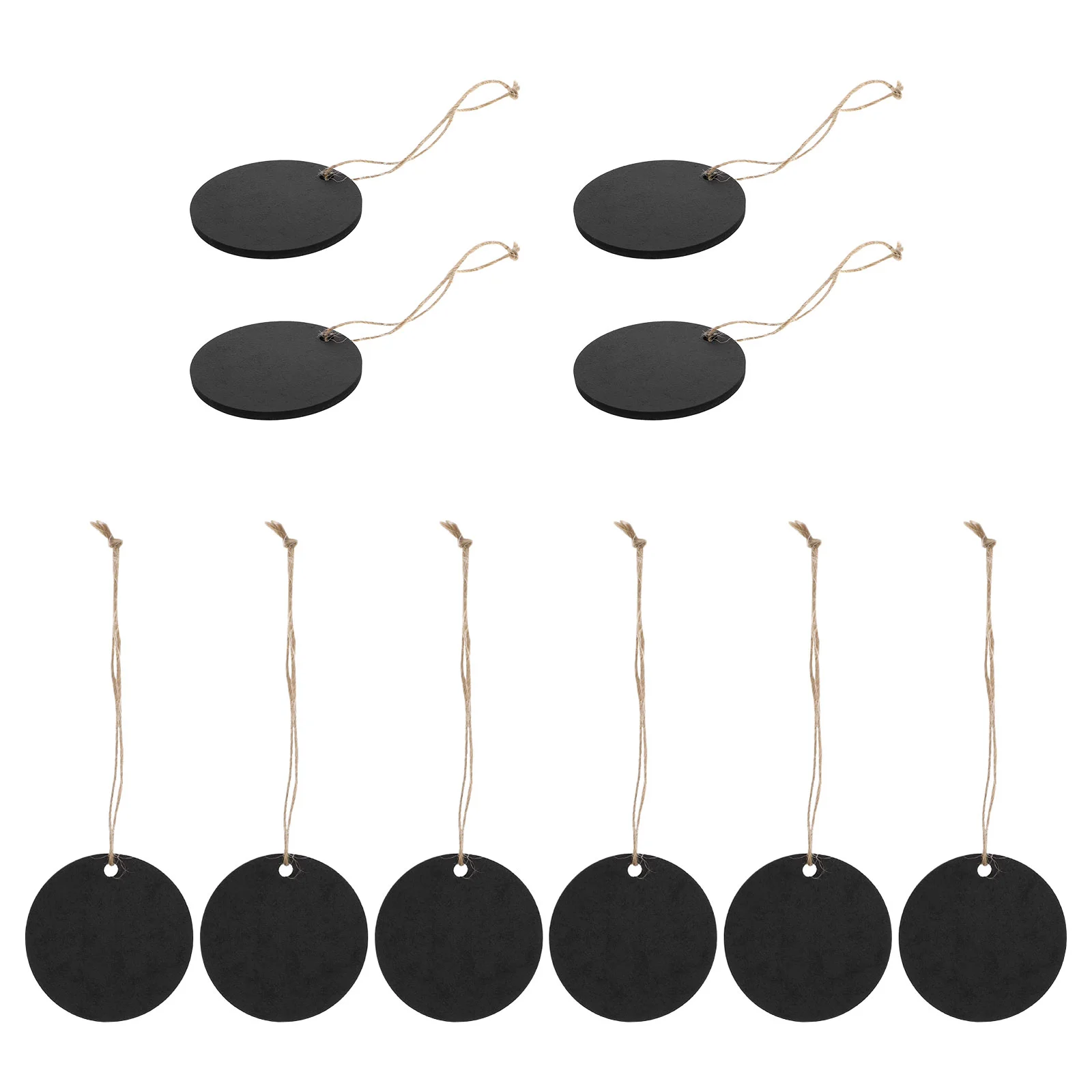 

10 Pcs Reusable Chalkboards Wedding Blackboard Mini Crafts Creative Decoration Oval Wooden Bamboo