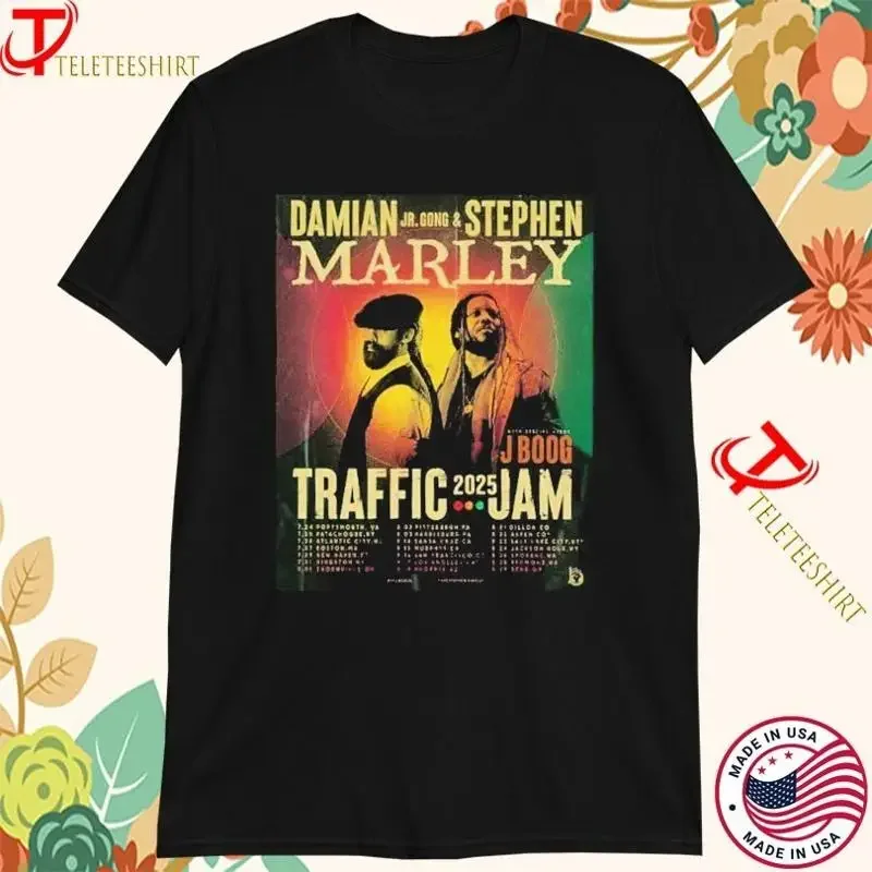 Damian Marley And Stephen Traffic Jam 2025 Tour Dates T shirts