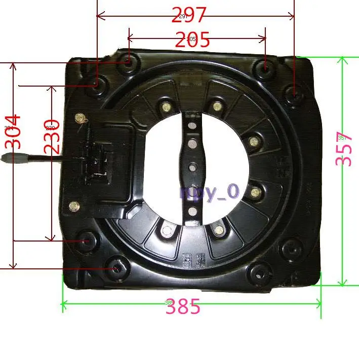 Car seat rotatable front and rear movement device, fully compliant seat modification, rotator and slide combination device