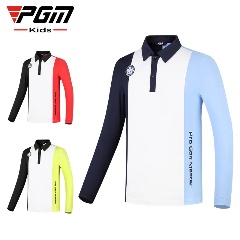 

PGM Golf Children's Long Sleeve T-shirt Warm, Comfortable, Soft and Skin Friendly Autumn Boys' Clothing YF493