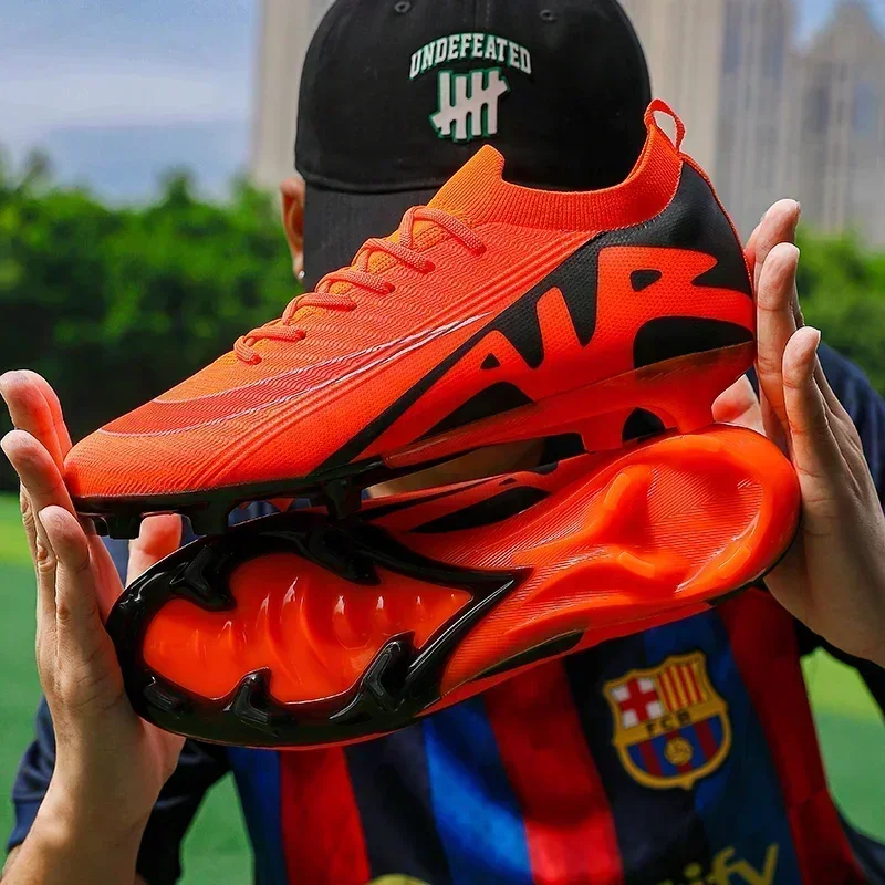 

Men Soccer Shoes Unisex Football Boots Non-Slip Grass Outdoor Sports Shoes Breathable Training Sport Ultralight Drop Shipping
