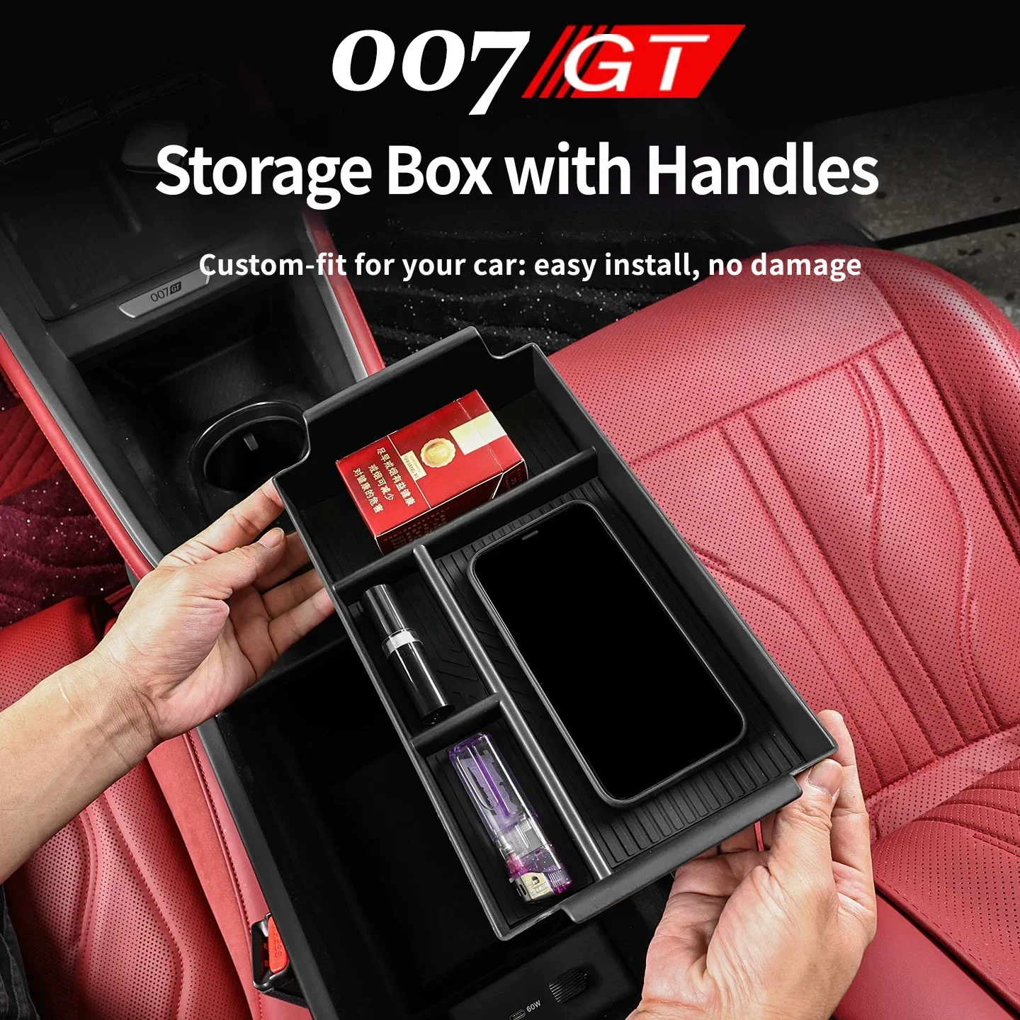 For Zeekr 7GT 007GT 2025 2026 Car Center Console Armrest Storage Box Compartment Container Organizer Tray Cover Accessories