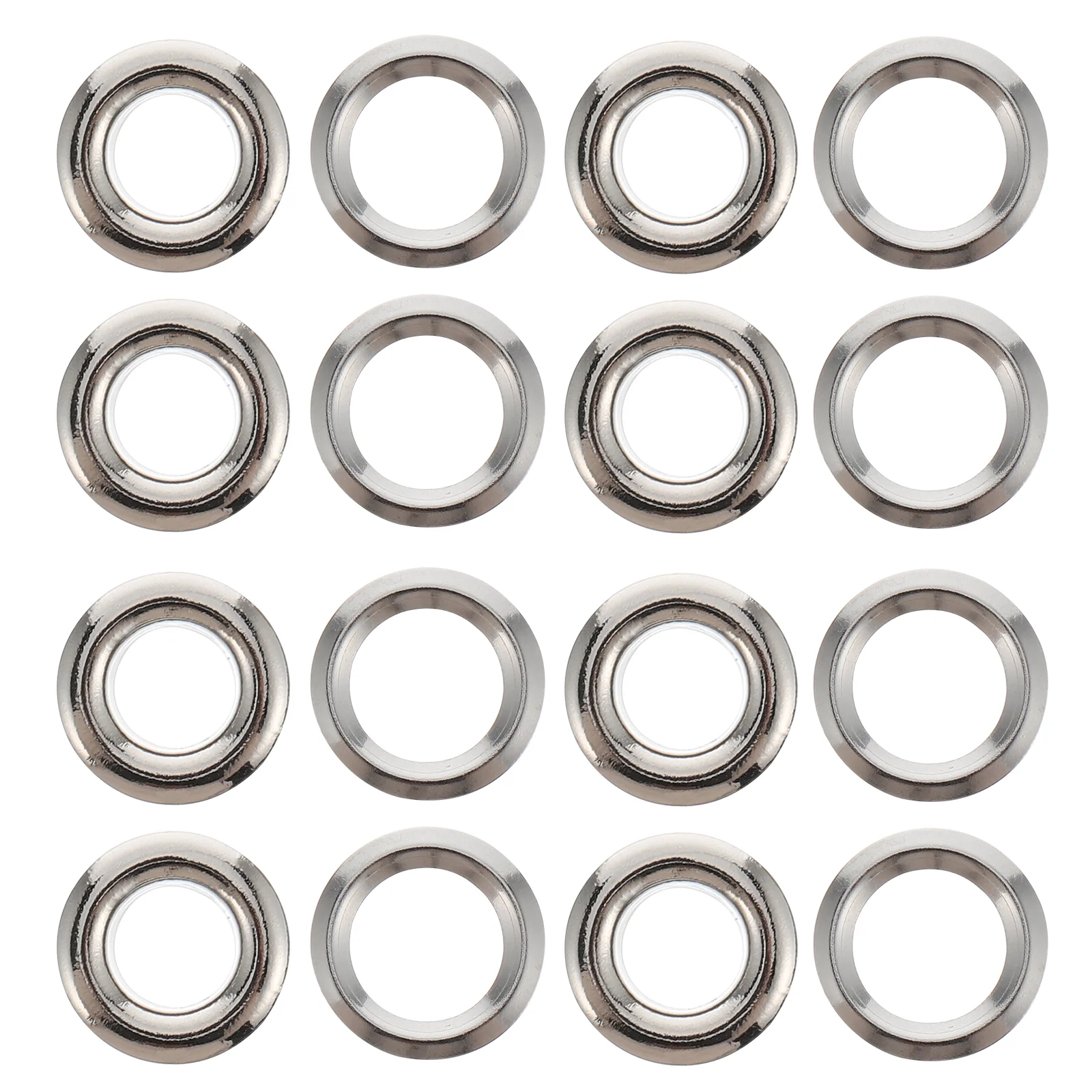 

100 Pcs Curtain Buttonhole Fashionable Rings Decorative Home Grommets Low Noise Sliding Fastener Brass Easy