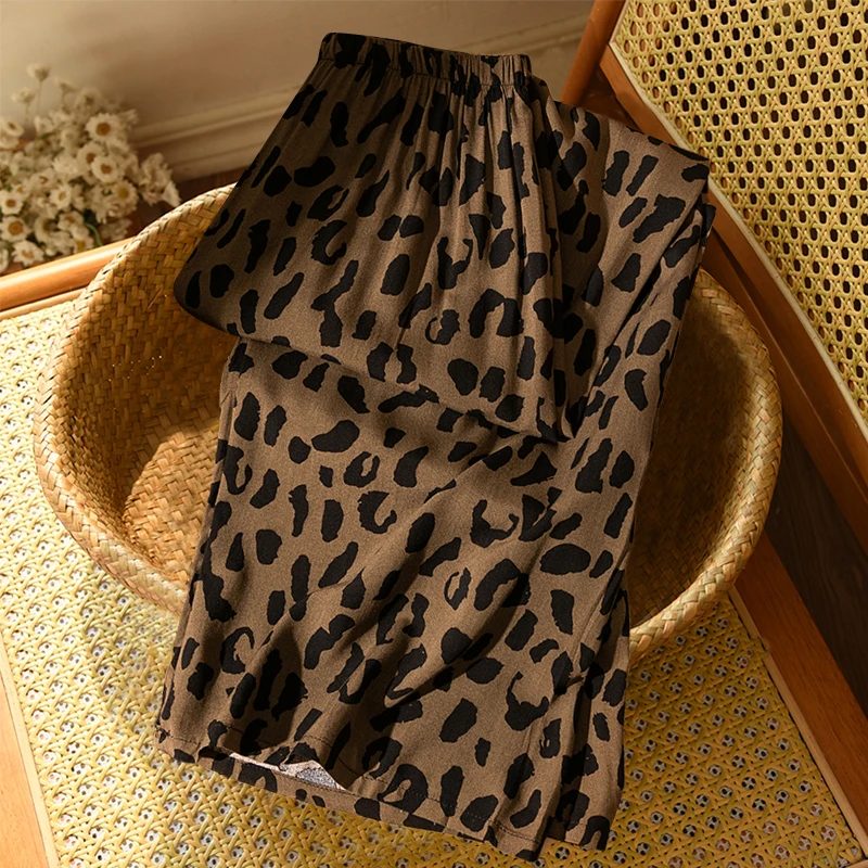 

Retro Cotton Silk Sp Pants Women's Loose Casual Summer New Sle Large Size Walking Pants Can Be Worn outside Home Clothes