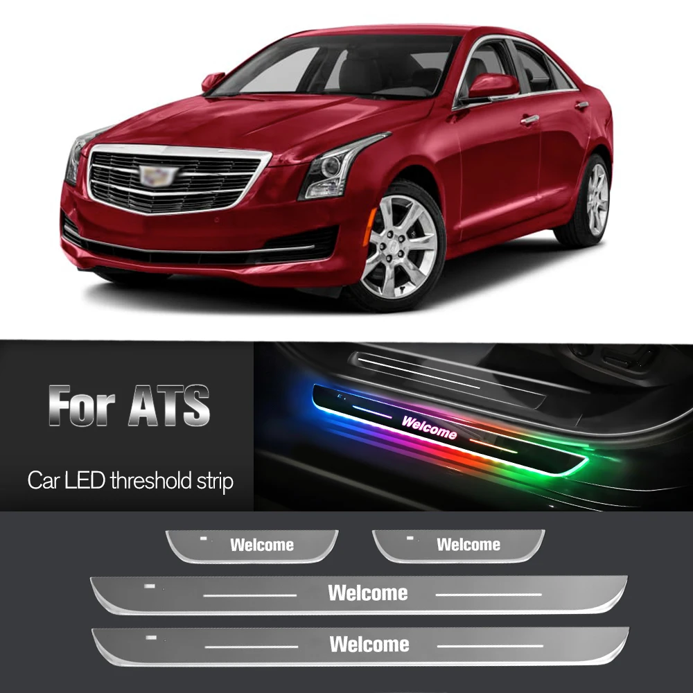 

Car Door Sill Light For Cadillac ATS 2012-2019 2013 2014 2017 2018 Customized Logo LED Welcome Threshold Pedal Lamp Accessories