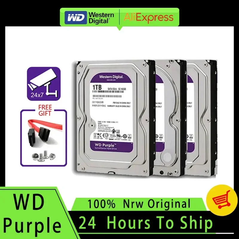 WD Purple 4TB Surveillance Internal Hard Drive Disk 3.5