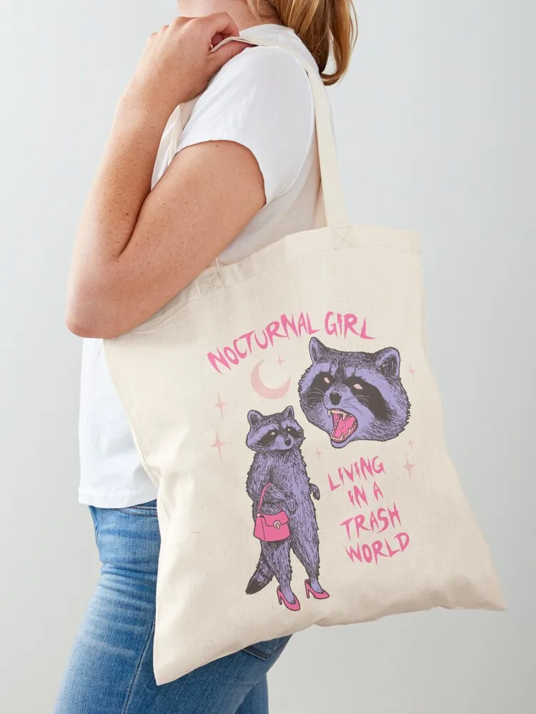 

Nocturnal Girl Tote Bag cloth bag woman Shopper handbag reusable shopping bags Shopper bag