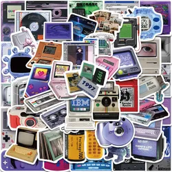 50 Stuks Retro Schattige Telefoon Computerspelconsole Cartoon Stickers Laptop Skateboard Bagage Gitaar Waterdichte Sticker Stickers