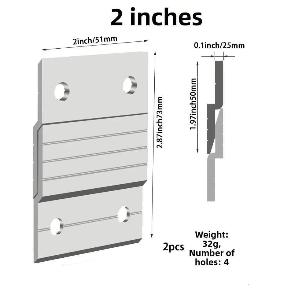 2Pack For French Z Cleat Wall Mount Hangers with 80 Pounds Load Capacity for Secure and Flush Installation of Wall Items