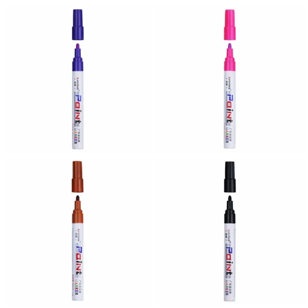 Penna per vernice portatile colorata di grande capacità Penna per cucire impermeabile resistente alla muffa Penna a base di olio di lunga durata che non sbiadisce