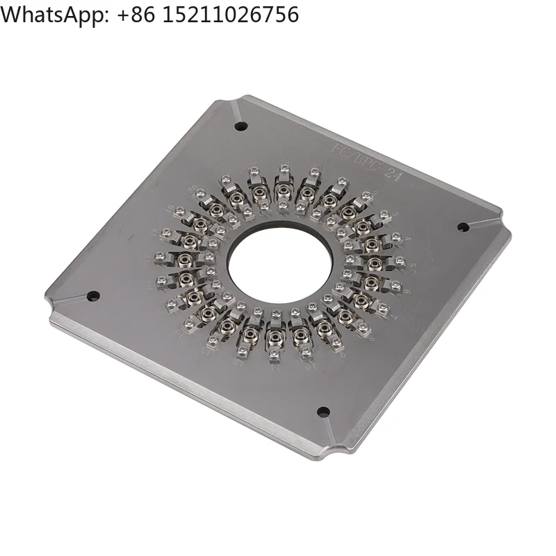 

24 Port FC UPC Fiber Optic Polishing Jig Optical Fiber sc Upc Polishing Fixture for Fiber Optic Connector Fast Connector