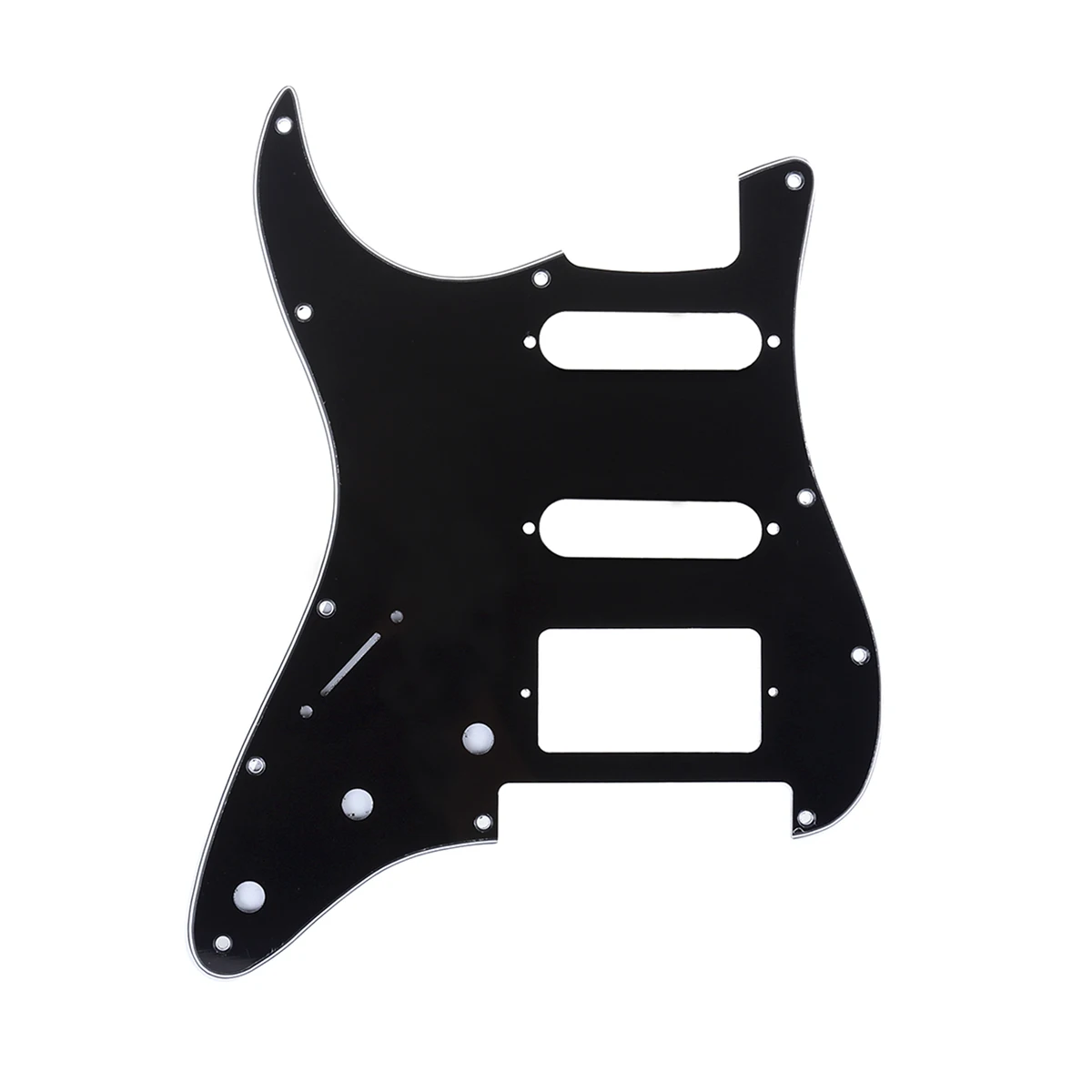 Musiclily Pro Left Handed 11-Hole Modern Style ST HSS Guitar Pickguard for American/Mexican ST Floyd Rose Bridge Cut