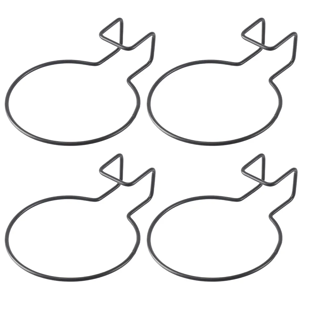 

Set of 4 Wall Mounted Iron Plant Pot Hanging Stands for Displaying Potted Plants Including Bonsai for Small Area Use