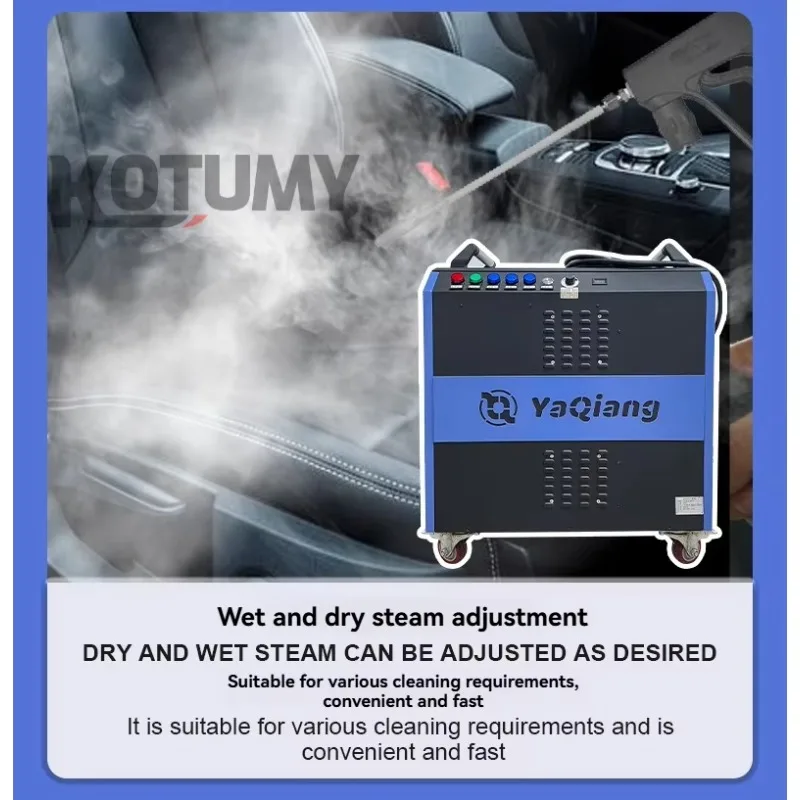 High-power high-pressure steam car washing machine for industrial oil removal and powerful flushing cleaning machine