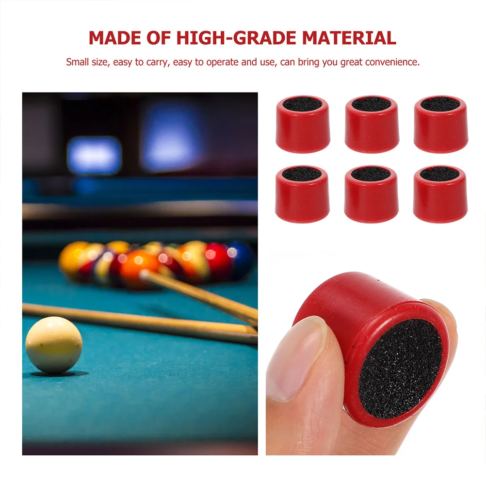 

6Pcs Pool Tips Billiard Shaper Durable Plastic Grinder Snooker Cue Accessories Table Plastic Grinder For Snooker Sports