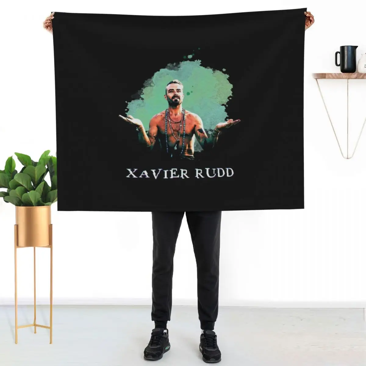 Xavier Rudd Follow The Sun Music Classic Tshirt Throw Blanket couch cozy soft plush fuzzy picnic outdoor blanket