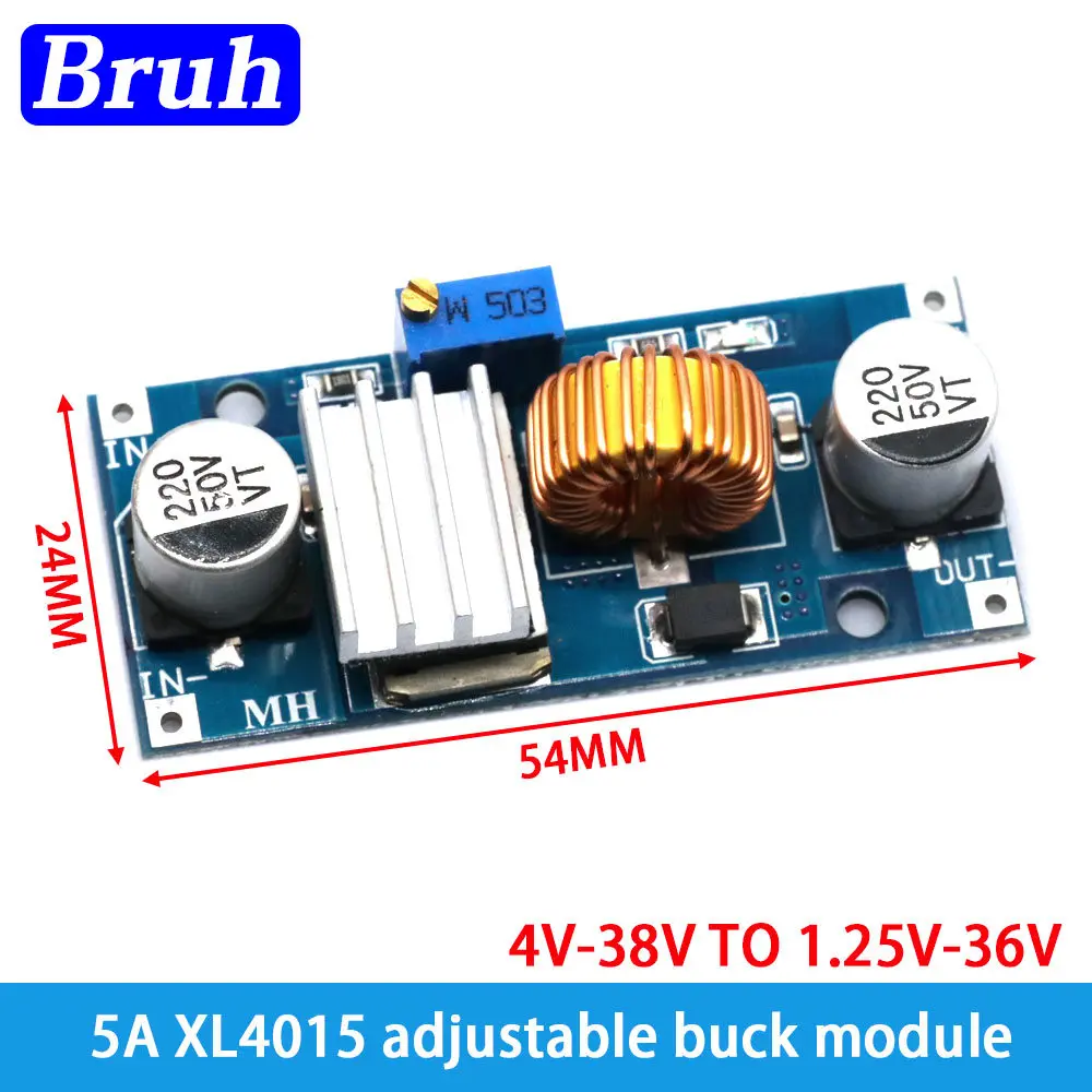 XL4015 5A DC to DC Lithium Battery Step down Charging Board Led Power Converter Lithium Charger Step Down Module CC/CV DC/DC