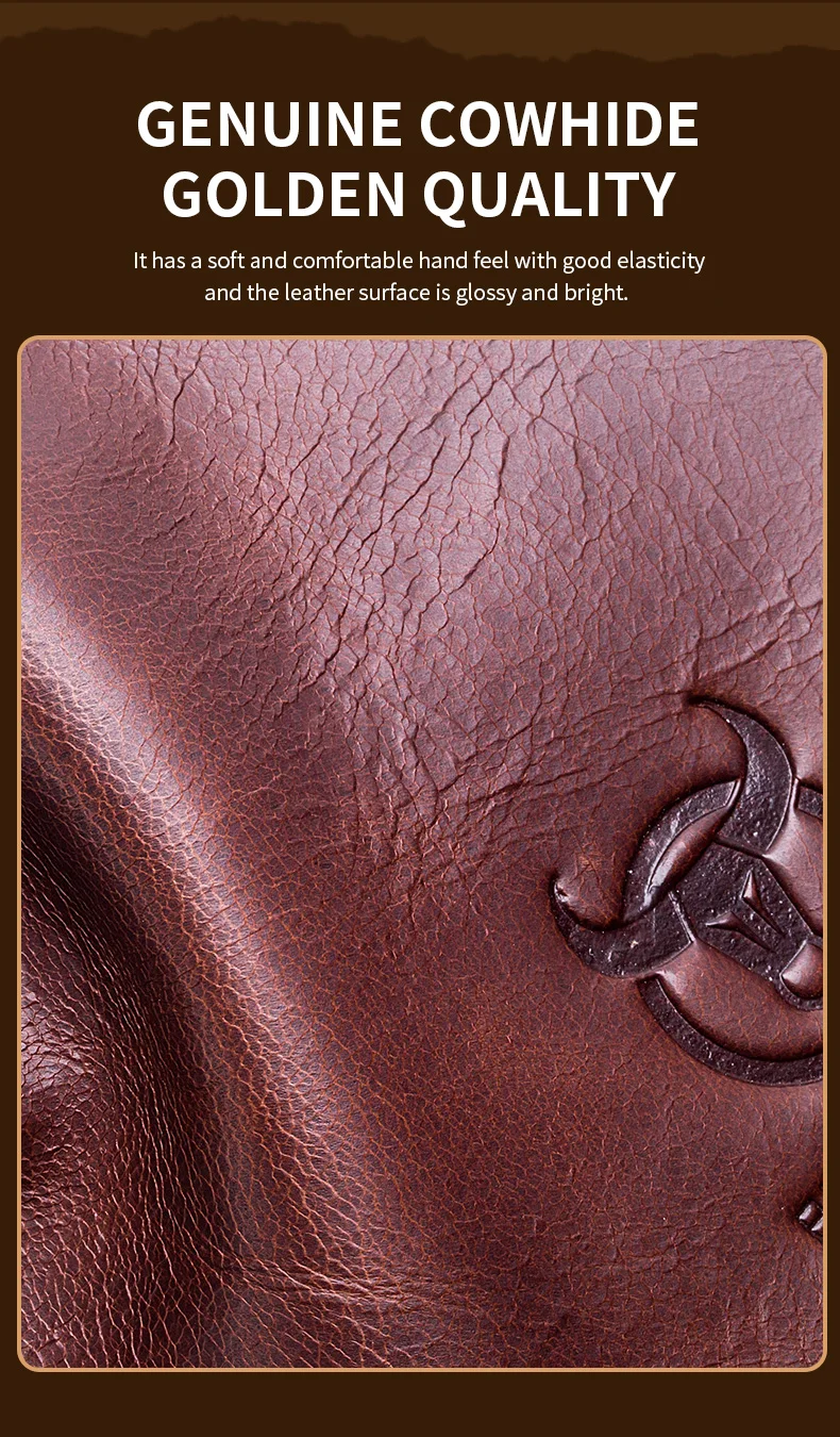 BULLCAPTAIN Tasche Echtes Leder Brusttasche Herrenmode Stil Casual Straddle Bag Business Große Kapazität Leder Herrengepäck – Detail 6