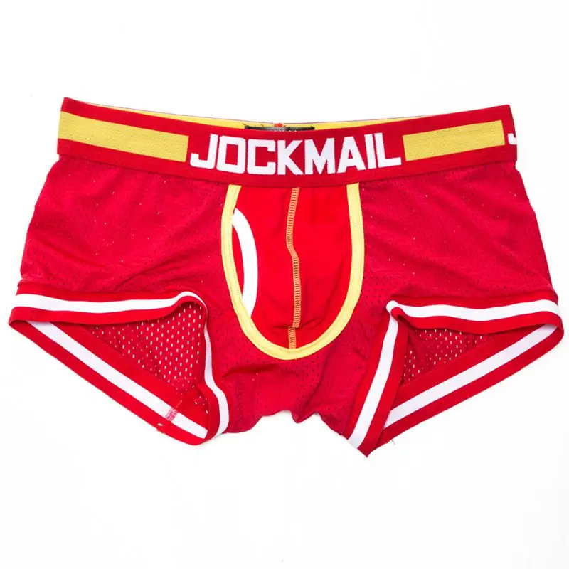 Men Underwear Boxer Boyshort Shapewear Mesh Men\'s Tuck Shorts Gym Wear Penis Pouch Cuecas Mascilinas Sexy Panties Underpants