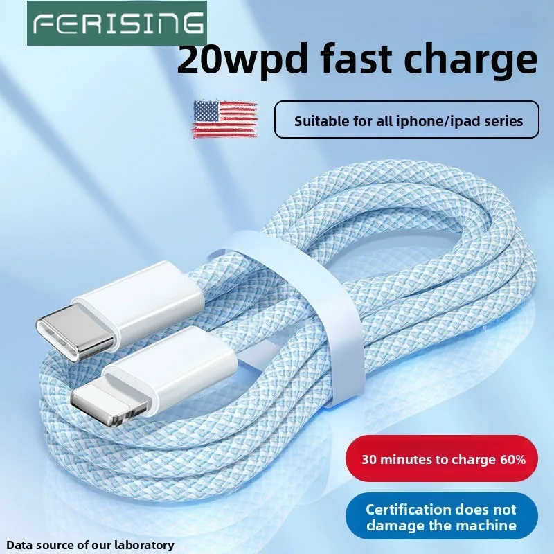 

MFi-Certified Braided USB-C to C PD Cable – 100W Fast Charging for iPhone 15/iPad/MacBook | USB 3.1 Gen 2, Durable Nylon-Braided