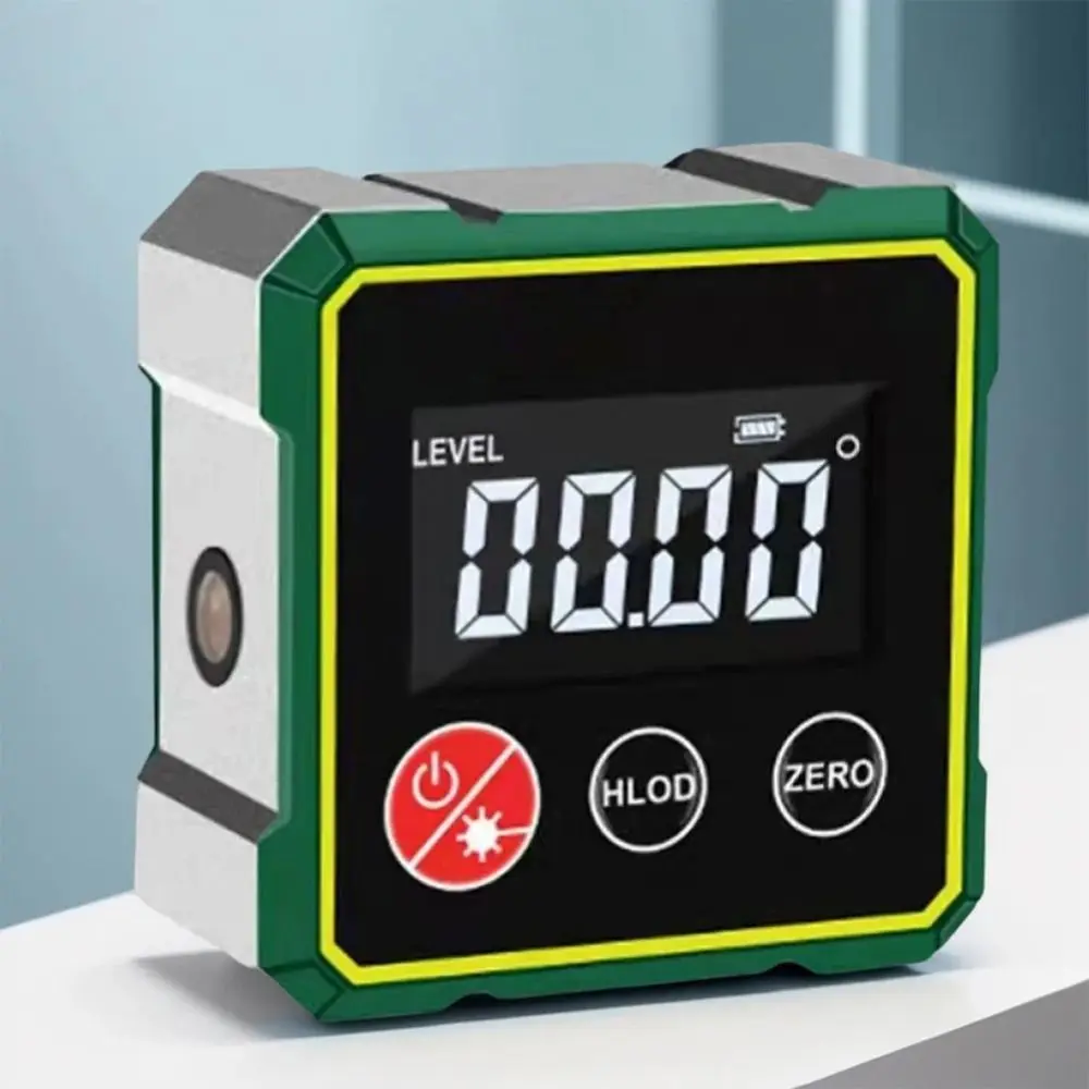 Multifunctional Laser Inclinometer Rechargeable Magnetic Digital Inclinometer 360-degree Measurement High Accuracy