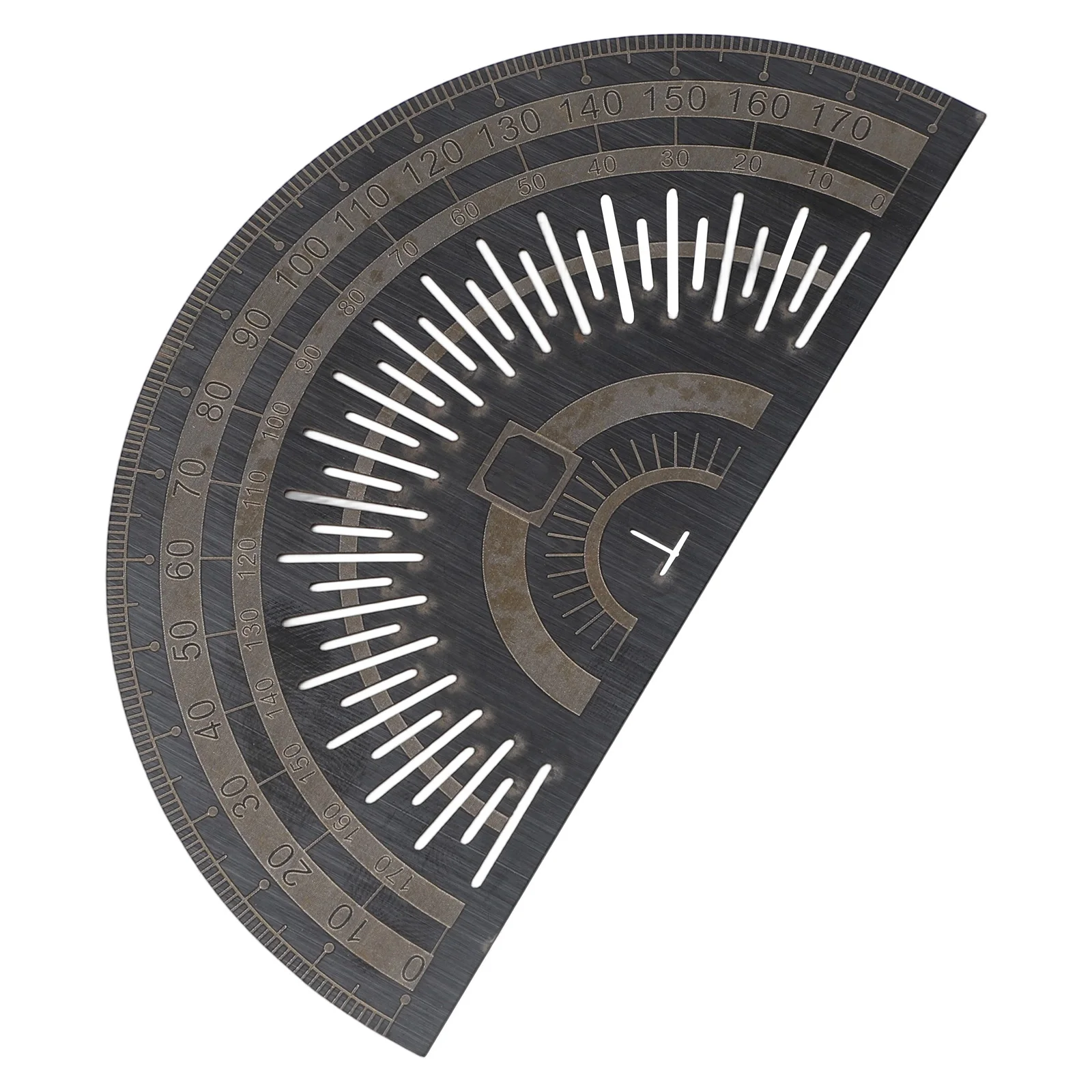 Woodworking Measuring Tool Stainless Steel Protractor High Accuracy Protractor 4.9 X 2.6 X 0.03 Inches For Designers