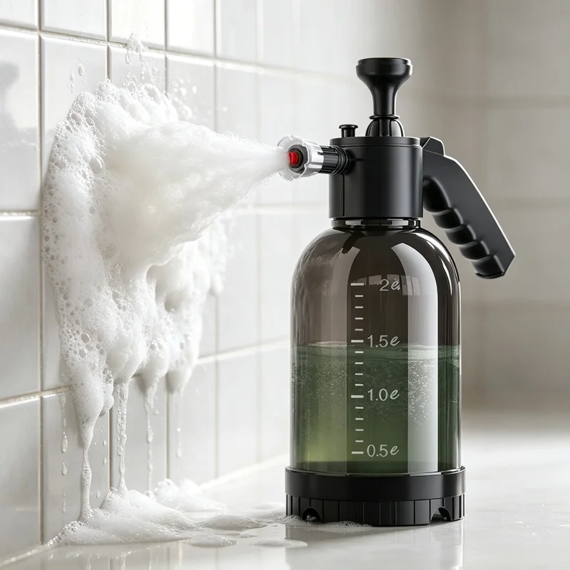 2L Handheld Pneumatic Foam Sprayer HOMEFISH, High Pressure Foam Bottle for Car Washing Household Outdoor Cleaning