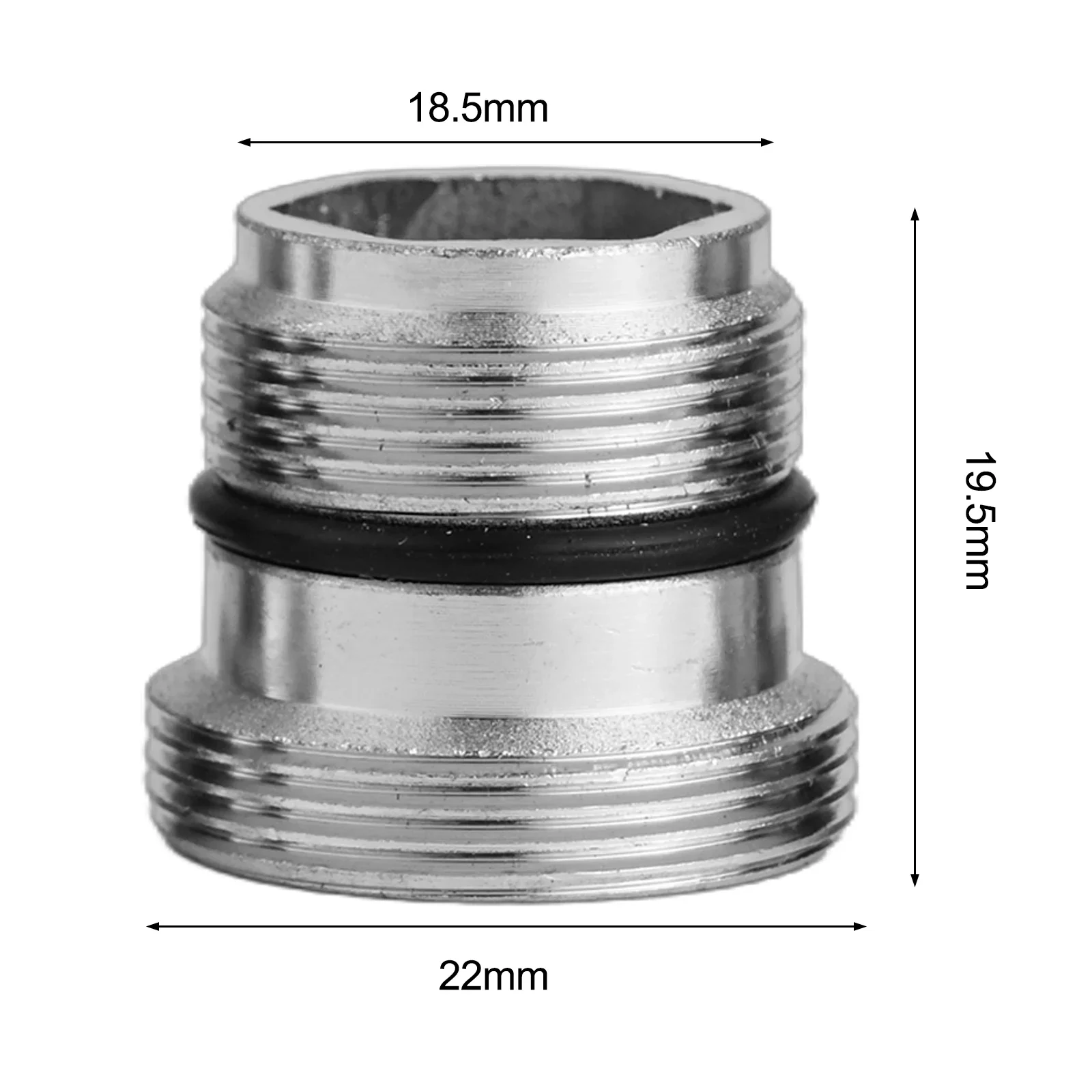 Aerator Connector Tap Adapters 4PCS/Set 18.5-To M22 Male Thread With Rubber Seal Embedded Faucet Outlet Adapter