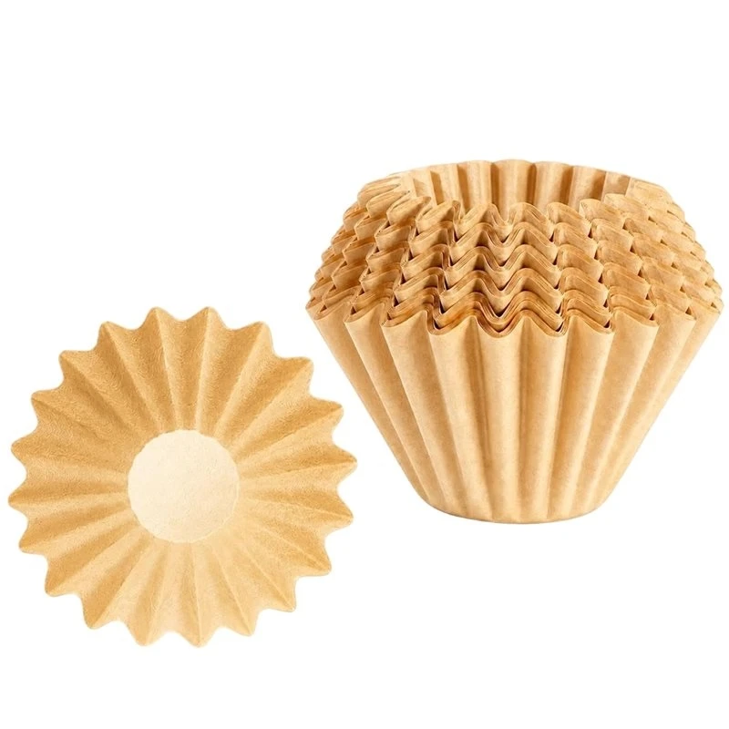 T21C Coffee Filters Bowl-Shaped, 200 Count-Piece-Count Natural Wood Pulp- Disposable For Home And Café Pour-Over Brewing
