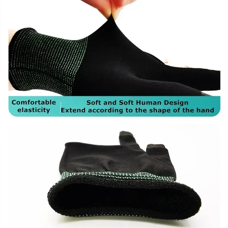 1/2 Pairs L1R1 المحمول لعبة فنجر المهد الألعاب Sweatproof المضادة للانزلاق شاشة تعمل باللمس كم تنفس الألعاب اكسسوارات الألياف قفاز