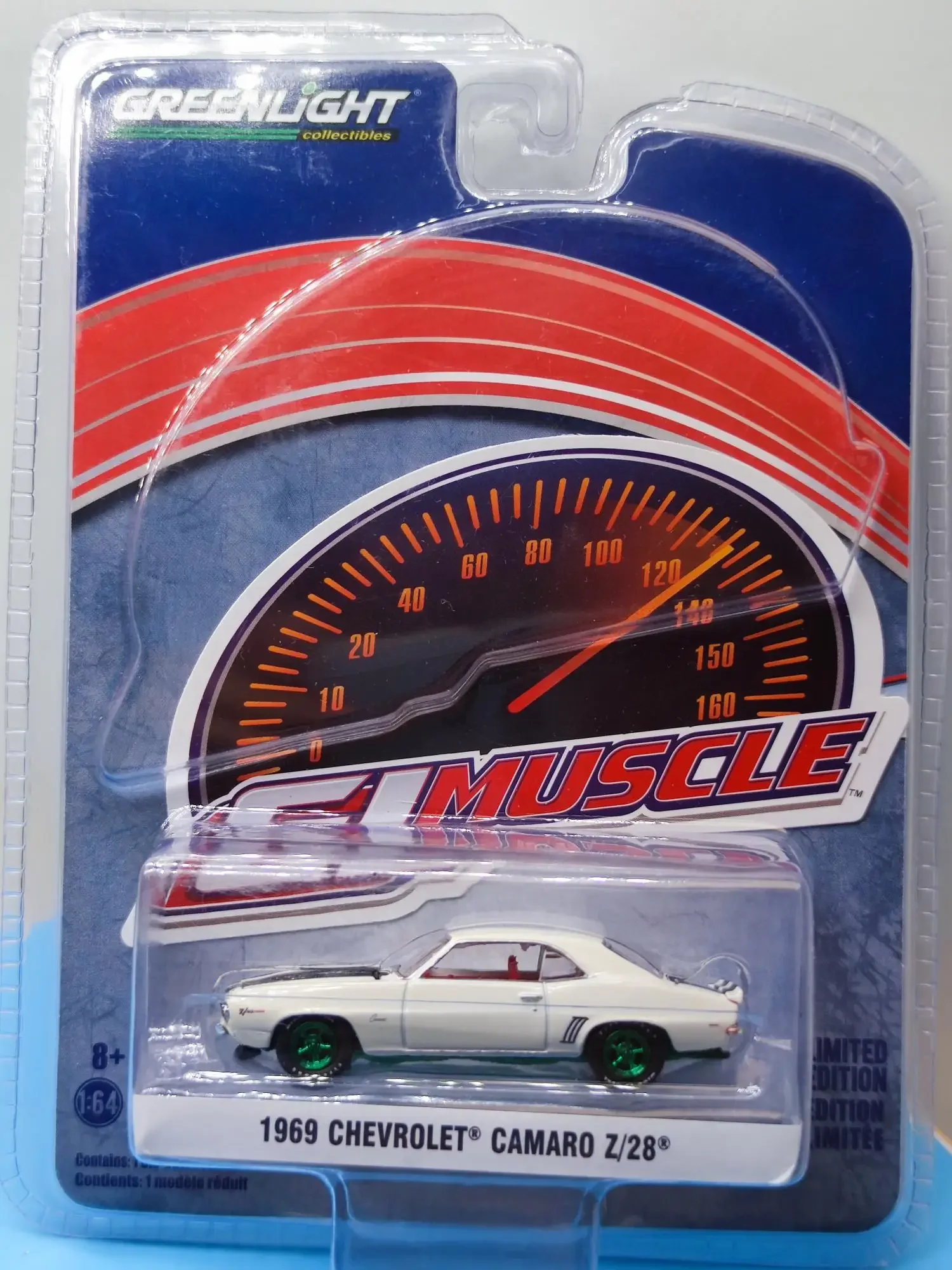 1:64 1969 CHEVROLET CAMARO Z/28 Green machine version Diecast Metal Alloy Model Car Toys For  Gift Collection