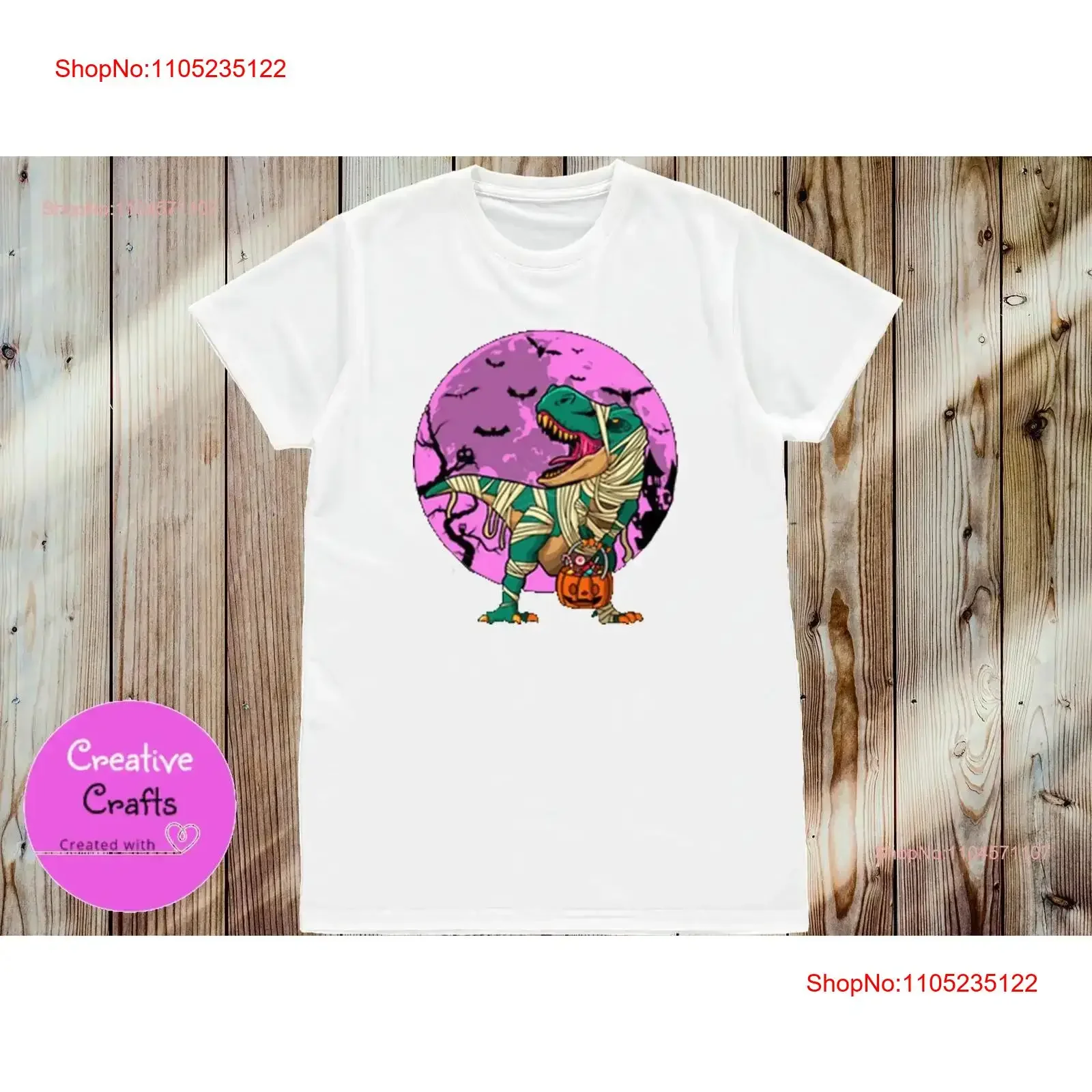 

Purple Moon T Rex White Classic shirt d Halloween vintage Washed fashion Stretched Comfortable Unisex Versatile graphic Casual