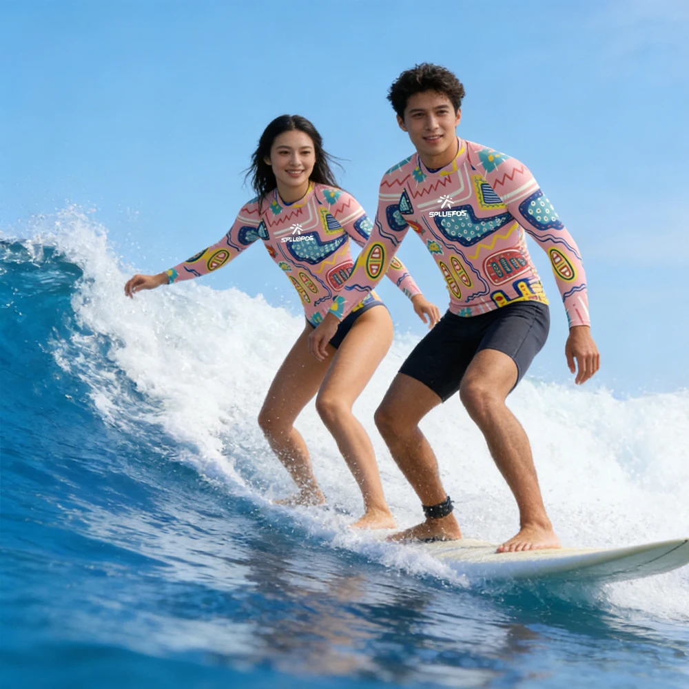 

High Quality Lightweight Surf Shirt Breathable Wicking Quick Dry Performance Fabric Professional Surfing Clothing for Sport