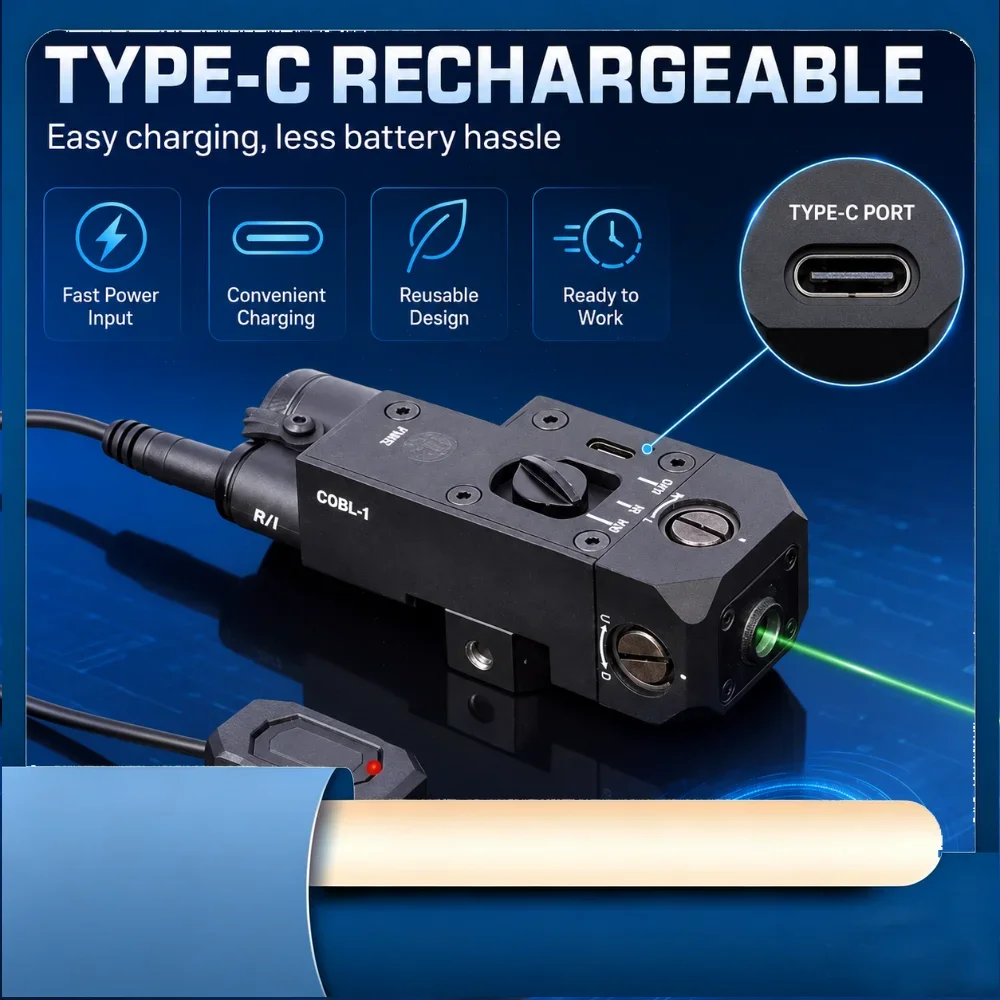 CQBL-1 Multi Adjust Model Alignment Unit USB-C Charging External Remote Switch Standard Rail Hobby Parts