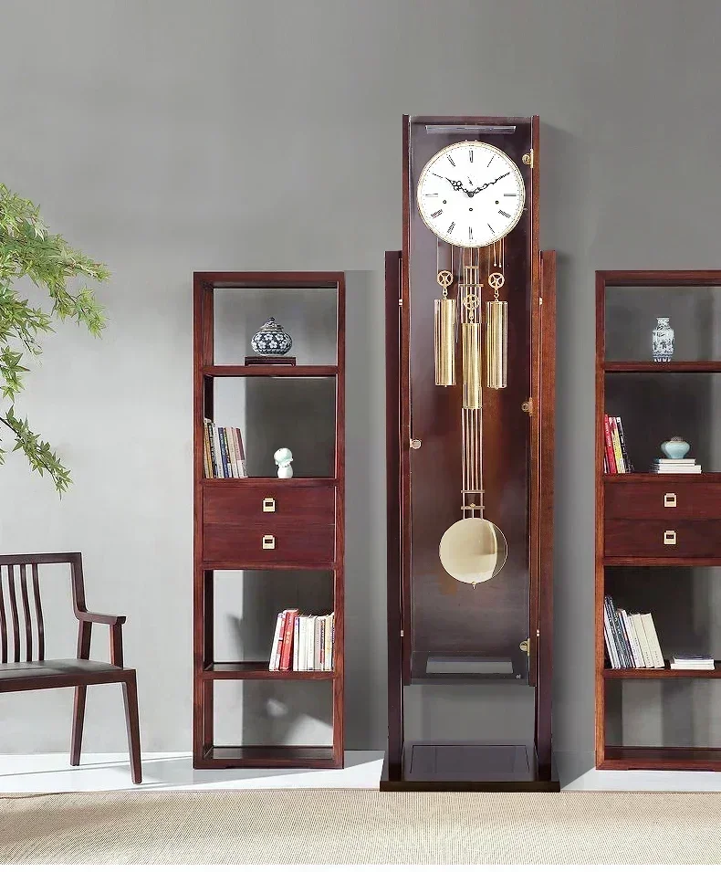 

CC the Grandfather Living Room Villa Household Mechanical Large Clock Retro Standing Grandfather Clock Chinese Pendulum Clock
