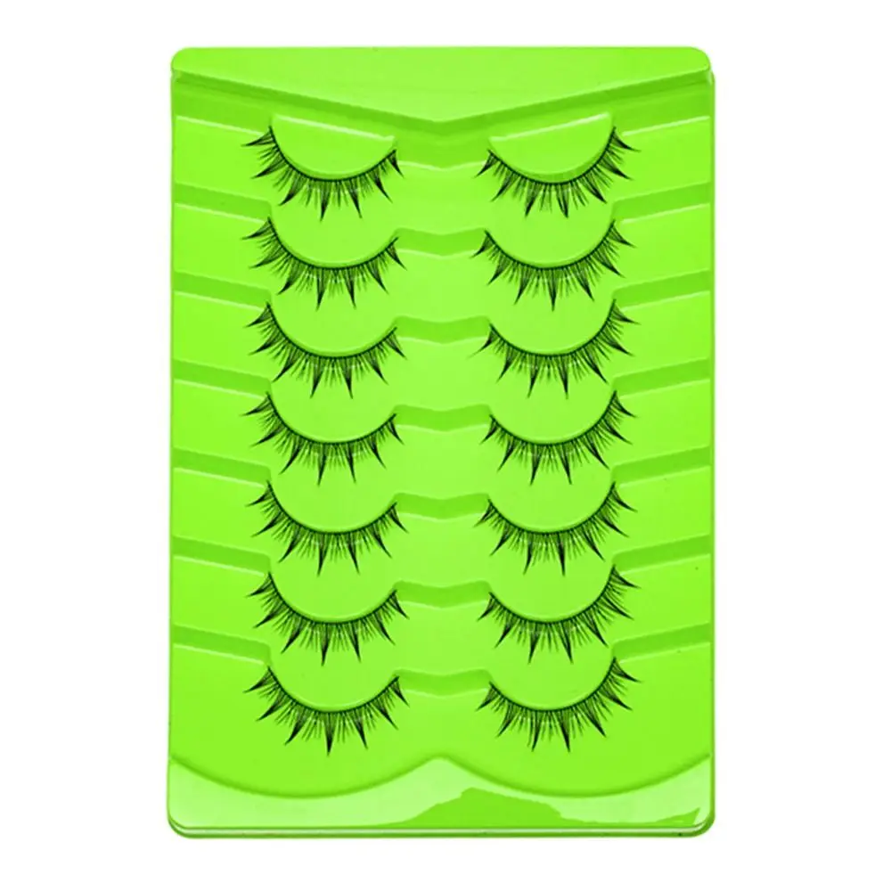 

5/7 Pairs Fashion Natural Look Manga Lashes 3D Wispy Anime False Eyelashes Japanese Style Eyelashes Extension for Women