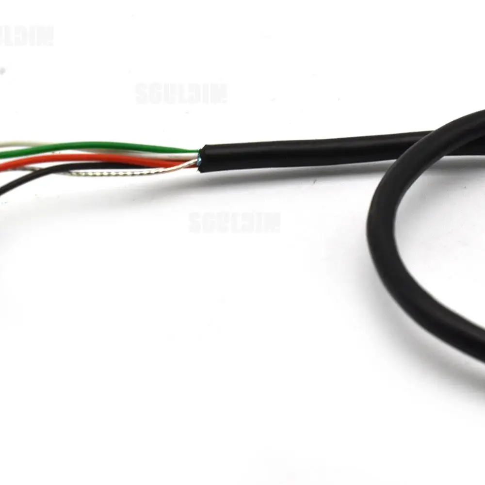 2pcs 300/350MM Four-Core with Shield Cable for Electric Guitar Pickup Making Humbucker with Coil Spliting Cable Black