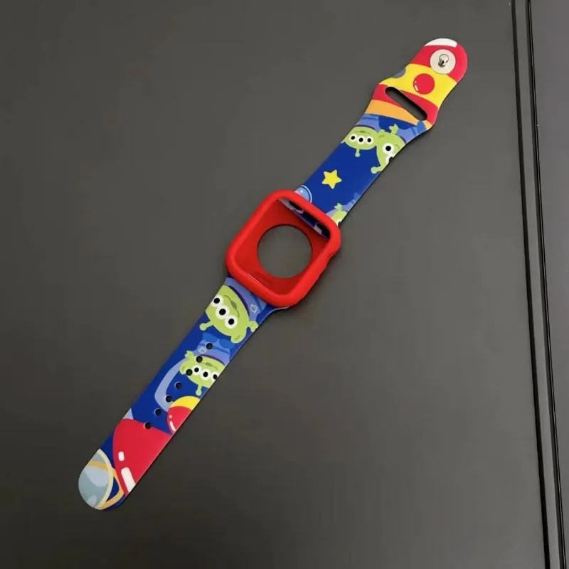 Disney Toy Story Woody Silicone Strap for Apple Watch Band S8 7 6 5 4 3 Bracelet IWatch 38MM 40MM 42MM 44MM 49MM Accessories