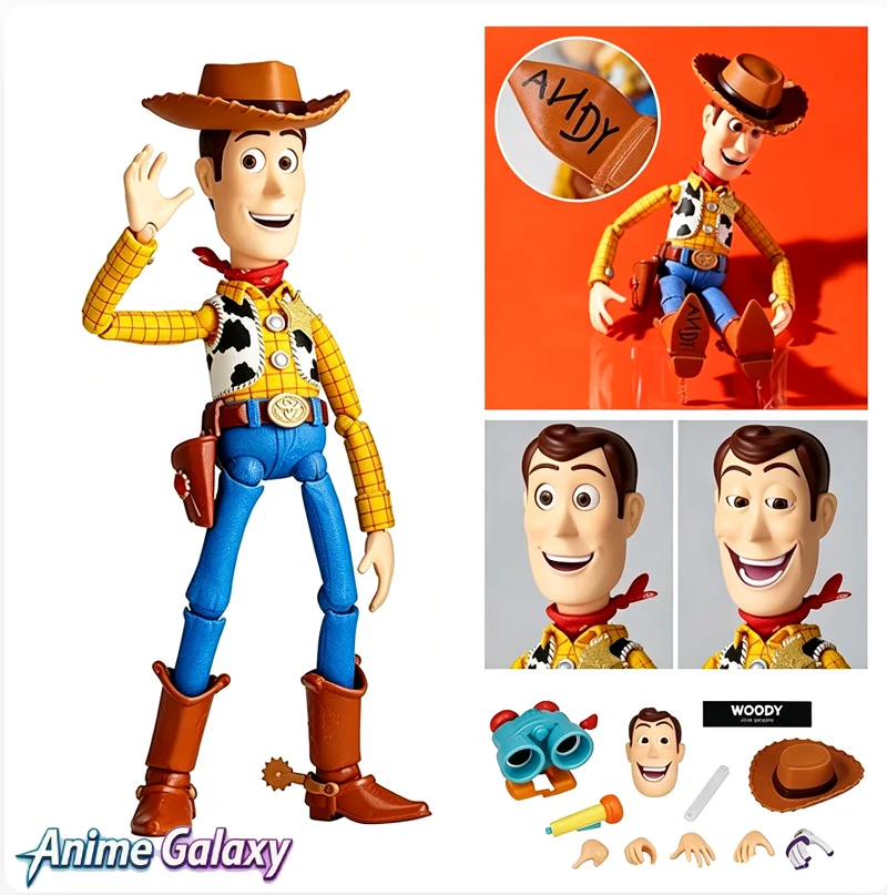 

In Stock Kaiyodo Revoltech Toy Story Woody Ver 2.0 Anime Action Figure Collectible Model Collectible Gift For Fans