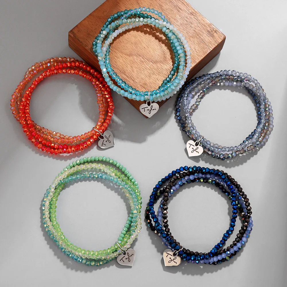 Facettierte Kristall Perlen Armband Taylor Charme Naturstein Perlen Elastische Armbänder Für Frauen Mädchen Freundschaft Armband Schmuck