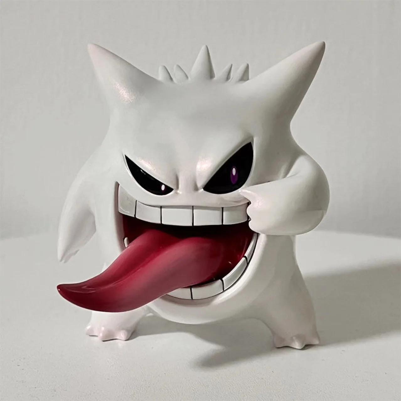 Pokémon Tongue Sticking Out Geng Ghost Model Pokémon Pet Small Anime Ornament Figure Purple